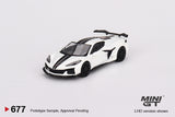 Chevrolet Corvette Z06 2023 (LHD) (Arctic White) - MINI GT - 1:64
