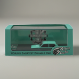 World's Shortest Drivable Car Carmagheddon (Tiffany Blue) - Micro Turbo - 1:64 - Modelcars Passion