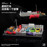 Japanese Style Parking Lot Miniature Scene - Black Box Diorama - 1:64 Modellauto 1/64