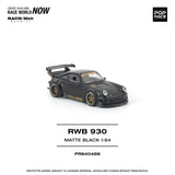 RWB 930 Stella Artois (Matte Black) - Pop Race - 1:64 Modellauto 1/64
