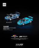 Mazda RX-7 (FC3S) RE-Amemiya (Blue) - Pop Race - 1:64 Modellauto 1/64