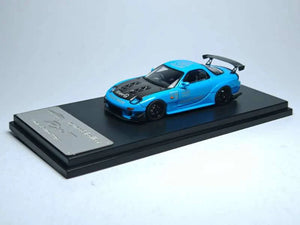 Mazda RX-7 (FD3S) RE Amemiya (Blau) - My Model Collect - 1:64