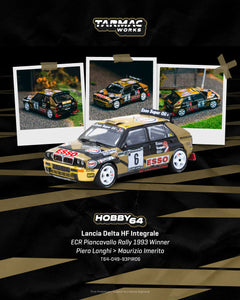 Lancia Delta HF Integrale Piero Longhi/Maurizio Imerita ECR Piancavallo Rally 1993 Winner - Tarmac Works - 1:64