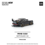 RWB 930 Stella Artois (Matte Black) - Pop Race - 1:64 Modellauto 1/64