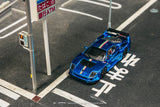 Ferrari F40 LM (Chrome Blue) - Tarmac Works - 1:64 Modellauto 1/64