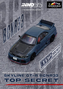 Nissan Skyline GT-R BCNR33 Top Secret - INNO64 - 1:64