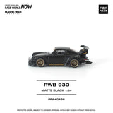 RWB 930 Stella Artois (Matte Black) - Pop Race - 1:64 Modellauto 1/64