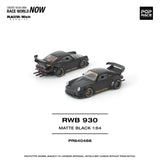 RWB 930 Stella Artois (Matte Black) - Pop Race - 1:64 Modellauto 1/64