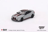 BMW M4 CSL (LHD) (Frozen Brooklyn Grey Metallic) - MINI GT - 1:64