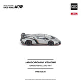 Lamborghini Veneno (Grigio Metalluro) - Pop Race - 1:64 Modellauto 1/64