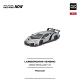 Lamborghini Veneno (Grigio Metalluro) - Pop Race - 1:64 Modellauto 1/64