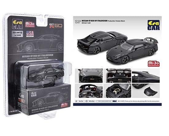 Nissan GT-R50 by Italdesign Production Version (Black) - ERA CAR - 1:64