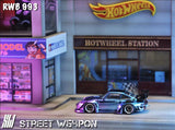 RWB 993 Gradient Chrome - Street Warrior - 1:64 Modellauto 1/64