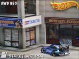 RWB 993 Gradient Chrome - Street Warrior - 1:64 Modellauto 1/64