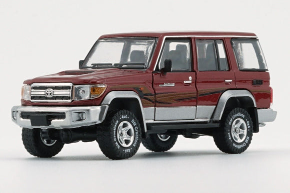Toyota Land Cruiser LC76 (RHD) (Dark Red) - BM Creations - 1:64