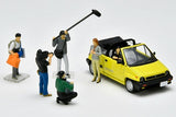 Honda City Cabriolet with TV Crew - Tomica Limited Vintage Neo - 1:64 - Modelcars Passion