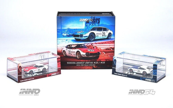 Toyota 2000GT (MF10) #23 & #33 SCCA 1968 Box Set Collection - INNO64 - 1:64