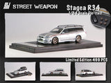 Nissan Stagea R34 (Silver) - Street Weapon - 1:64