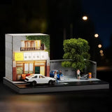 Japanese Tofu Shop Miniature Scene - Black Box Diorama - 1:64 Modellauto 1/64
