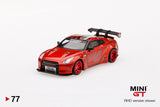 LB Works Nissan GT-R R35 Type 1 Ring Wing version 1+2 - MINI GT - 1:64 - Modelcars Passion