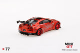 LB Works Nissan GT-R R35 Type 1 Ring Wing version 1+2 - MINI GT - 1:64 - Modelcars Passion