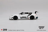 LB-Silhouette Works GT Nissan 35GT-RR Version 1 (RHD) (White LBWK) - MINI GT - 1:64 - Modelcars Passion