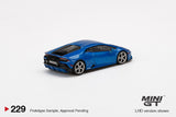 Lamborghini Huracan EVO Blu Eleos (LHD) - MINI GT - 1:64