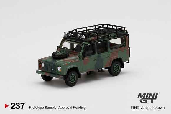 Land Rover Defender 110 Military Camouflage - MINI GT - 1:64