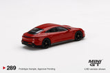 Porsche Taycan Turbo S (LHD) (Carmine Red) - MINI GT - 1:64