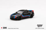 LB WORKS BMW M4 Black with M Stripe (LHD) - MINI GT - 1:64 - Modelcars Passion