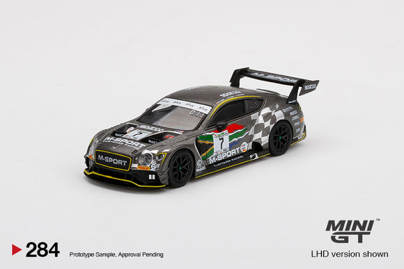 Bentley Continental GT3 #7 2020 Intercontinental GT Challenge Kyalami 9h Bentley Team M-Sport - MINI GT - 1:64