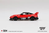 LB-Silhouette Works GT Nissan 35GT-RR Version 1 (RHD) (Red/Black) - MINI GT - 1:64