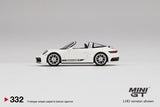 Porsche 911 Targa 4S (992) LHD (White) - MINI GT - 1:64