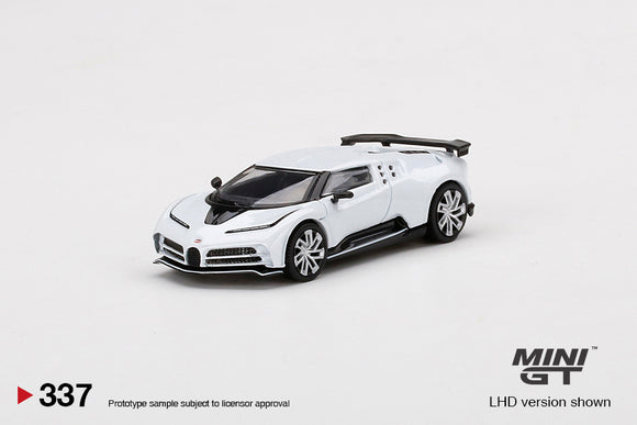 Bugatti Centodieci (LHD) White - MINI GT - 1:64
