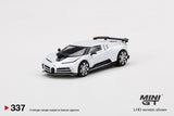 Bugatti Centodieci (LHD) White - MINI GT - 1:64