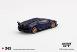 Lamborghini Aventador SVJ Viola Aletheia (LHD) - MINI GT - 1:64