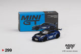 LB-Silhouette Works GT Nissan 35GT-RR Version 2 (RHD) (LBWK Blue) - MINI GT - 1:64