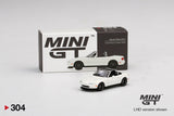 Mazda Miata MX-5 (NA) Tuned Version Classic White (RHD) - MINI GT - 1:64