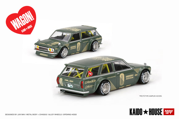Datsun KAIDO 510 Wagon (Green) - MINI GT - 1:64