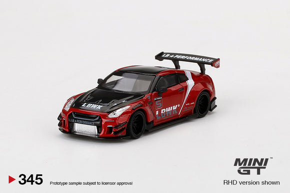 LB Works Nissan GT-R R35 Type 2 Ring Wing version 3 - MINI GT - 1:64