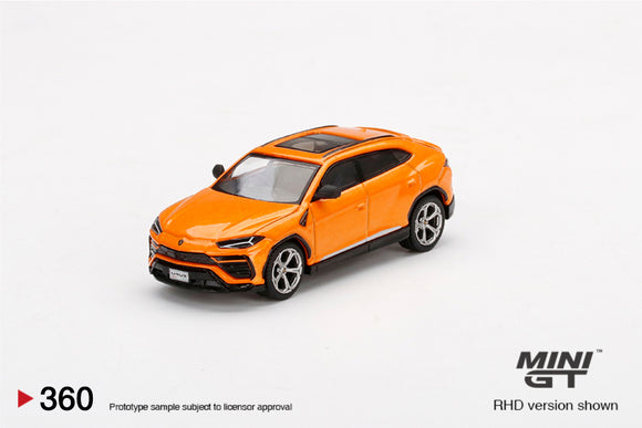 Lamborghini Urus Arancio Borealis (LHD) - MINI GT - 1:64