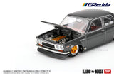 Datsun KAIDO 510 Pro Street GReddy (Gun Metal Grey) - MINI GT - 1:64