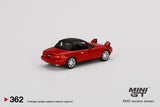 Eunos Roadster Headlight Up / Soft Top RHD (Classic Red) - MINI GT - 1:64