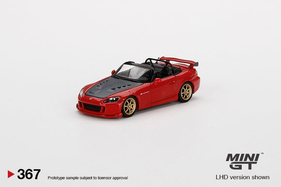 Honda S2000 (AP2) Mugen (RHD) (New Formula Red) - MINI GT - 1:64