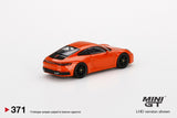 Porsche 911 Carrera 4S (992) Lava Orange (LHD) - MINI GT - 1:64