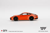 Porsche 911 Carrera 4S (992) Lava Orange (LHD) - MINI GT - 1:64