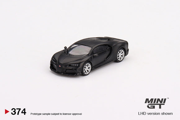 Bugatti Chiron Super Sport 300+ (LHD) (Matte Black) - MINI GT - 1:64