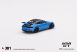 Porsche 911 (992) GT3 (LHD) (Shark Blue) - MINI GT - 1:64