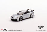 Porsche 911 (992) GT3 (LHD) (GT Silver Metallic) - MINI GT - 1:64