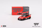 LB-Silhouette Works GT Nissan 35GT-RR Version 1 (RHD) (Red/Black) - MINI GT - 1:64